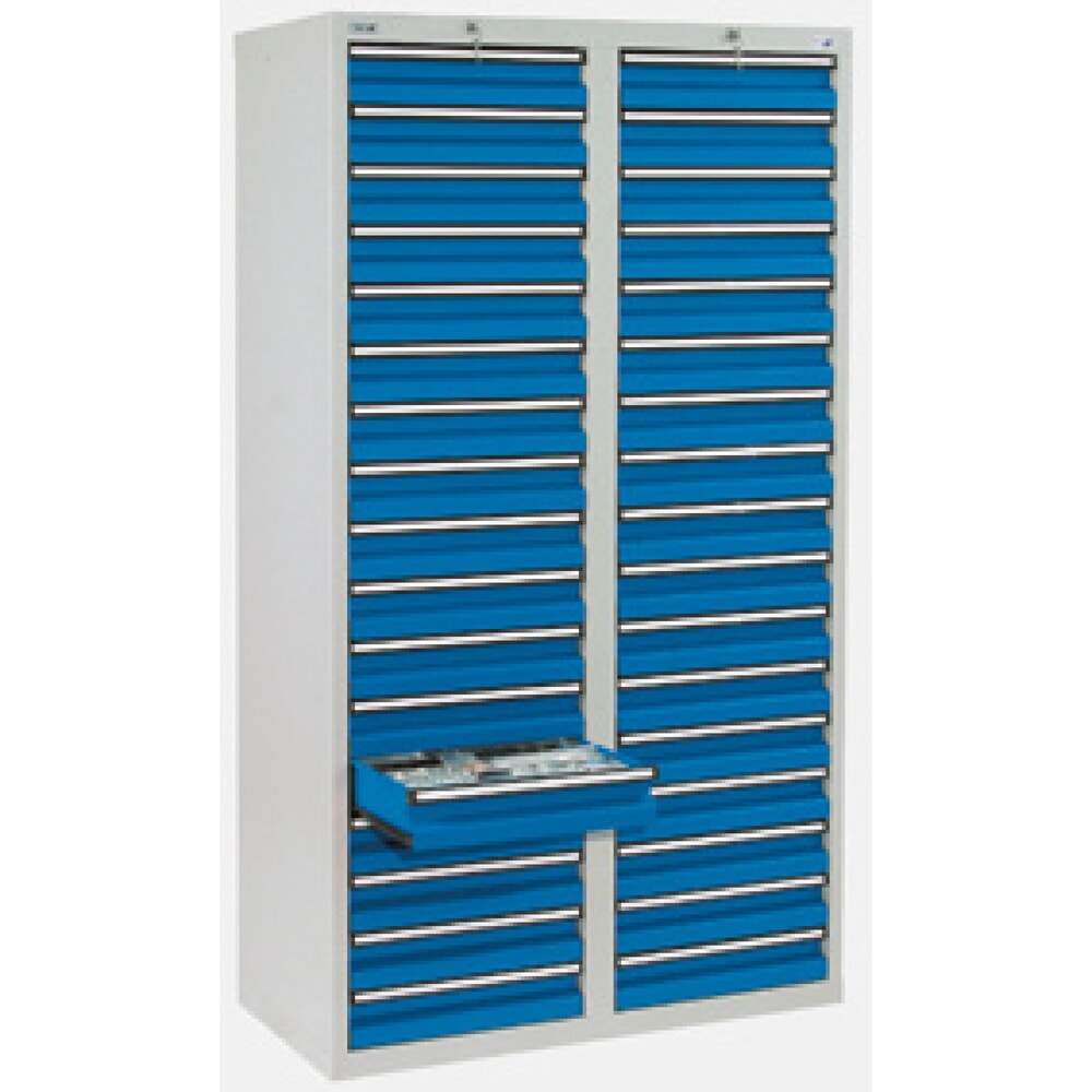 Product afbeelding: Ladekast stumpf®, laden 34x100 mm, hxbxd 1.800 x 1.000 x 500 mm, lichtgrijs