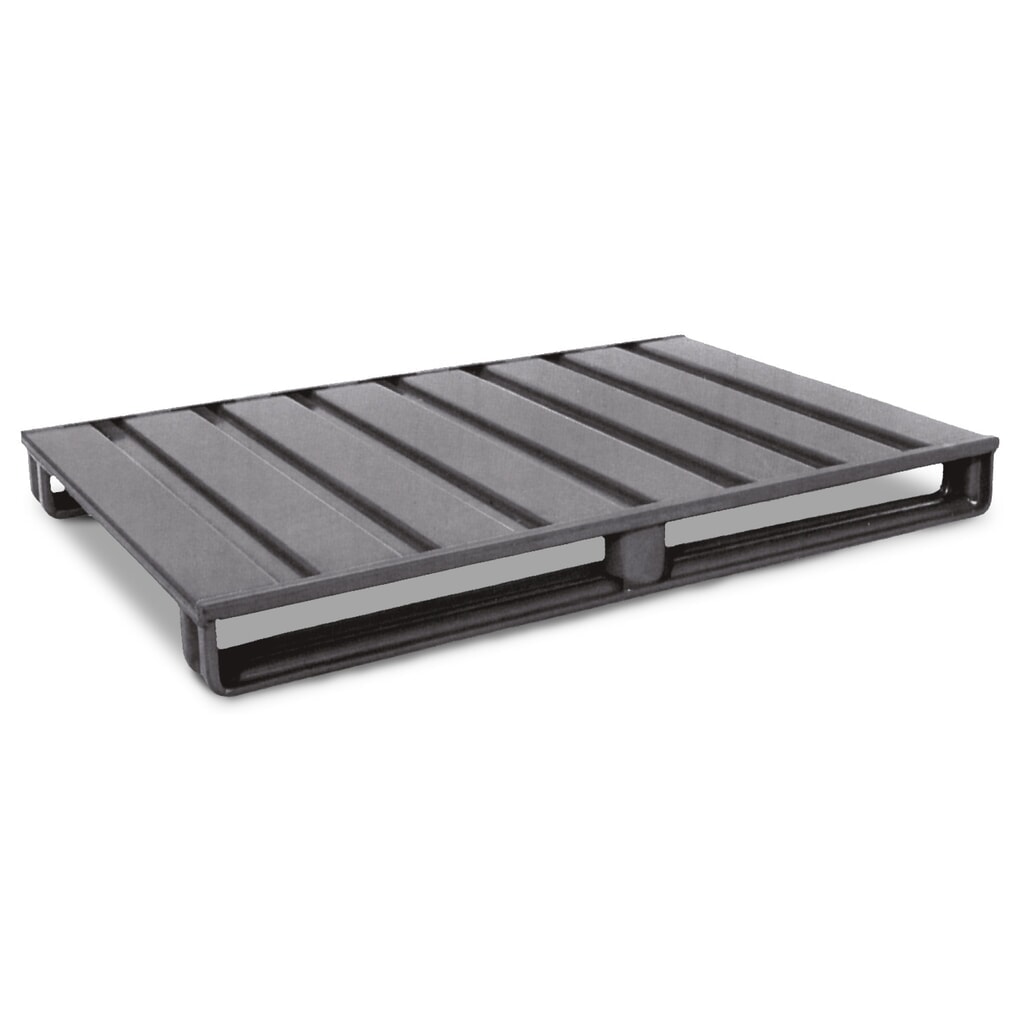 Lage pallet van plaatstaal HESON®, gelakt, lxb 1.000 x 800 mm Product afbeelding: Lage pallet van plaatstaal HESON®, gelakt, lxb 1.000 x 800 mm