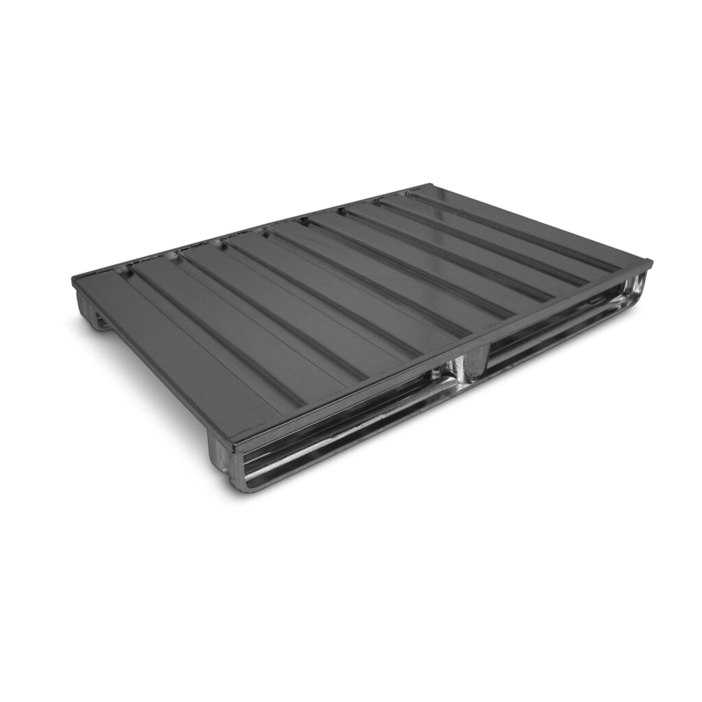 Lage pallet van plaatstaal HESON®, vuurverzinkt, lxb 1.000 x 800 mm Product afbeelding: Lage pallet van plaatstaal HESON®, vuurverzinkt, lxb 1.000 x 800 mm