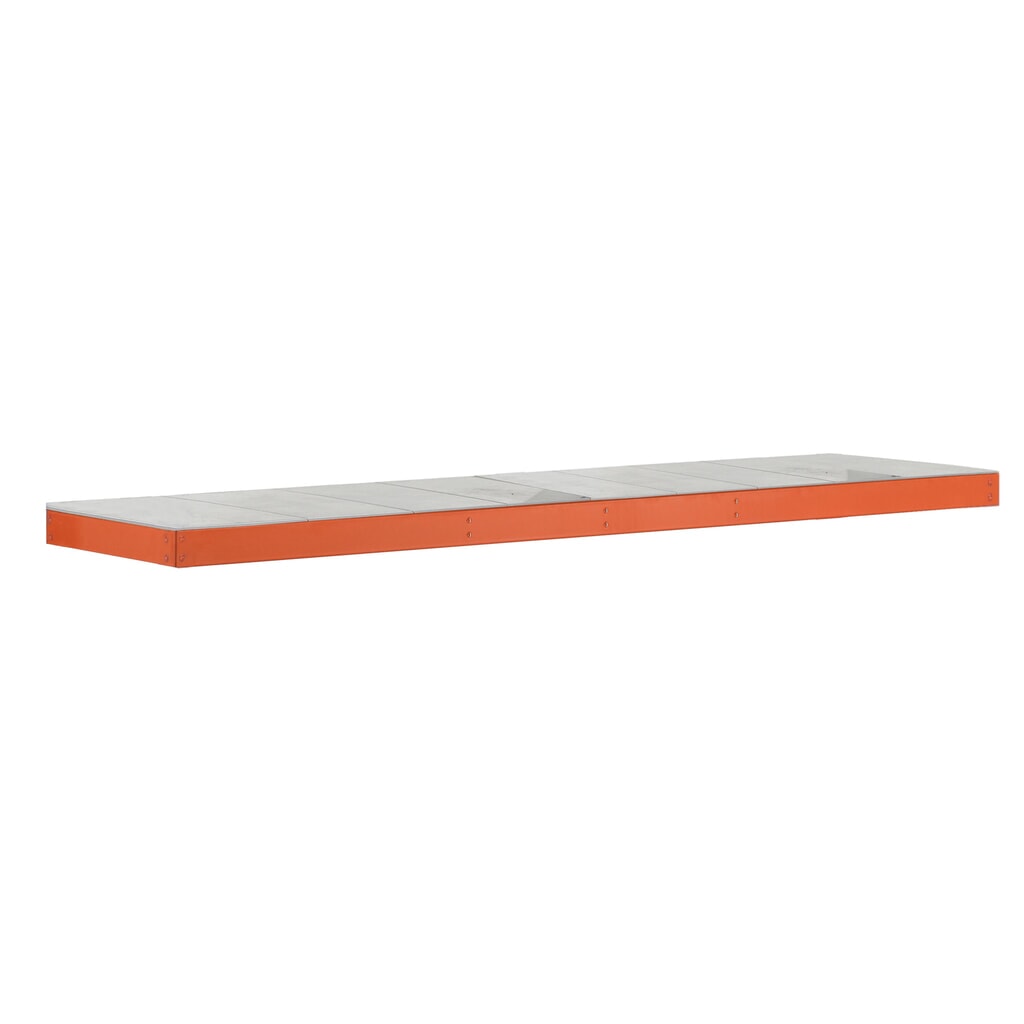Product afbeelding: Legbord voor grootvakrek SCHULTE, met staalpanelen, bxd 1.536 x 469 mm, oranje