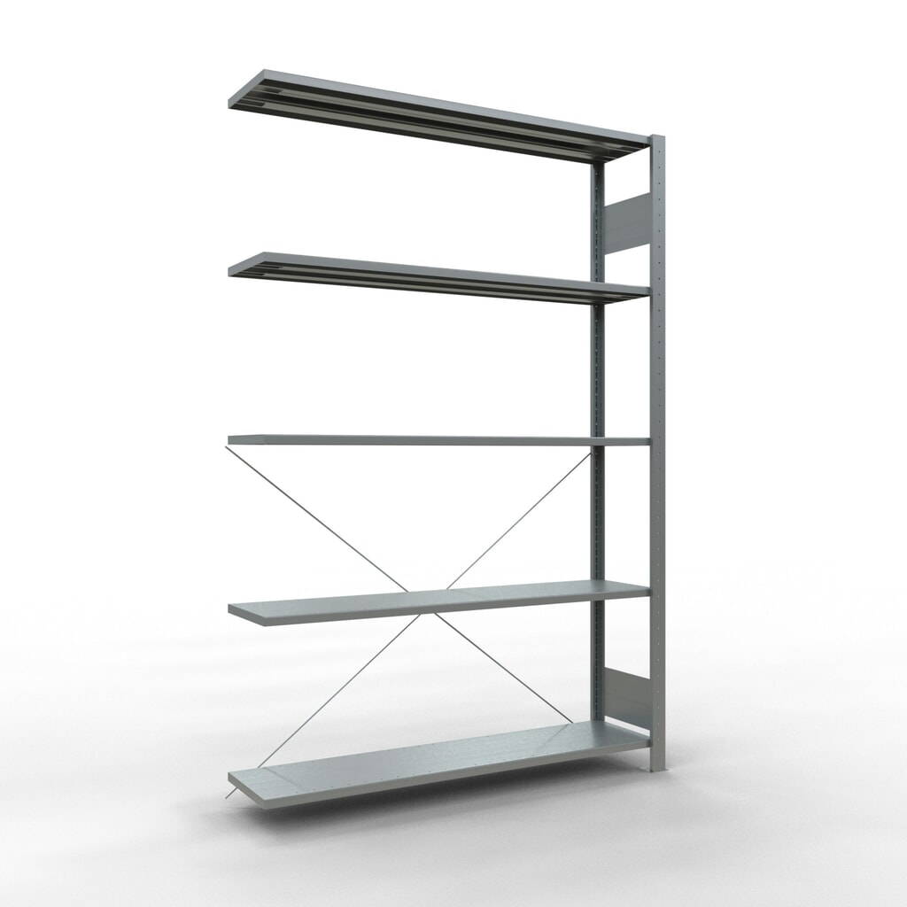 LLegbordrek inhangsysteem, AV, VL 150 kg, verzinkt, hxbxd 2.000 x 1.300 x 300 mm Product afbeelding: LLegbordrek inhangsysteem, AV, VL 150 kg, verzinkt, hxbxd 2.000 x 1.300 x 300 mm