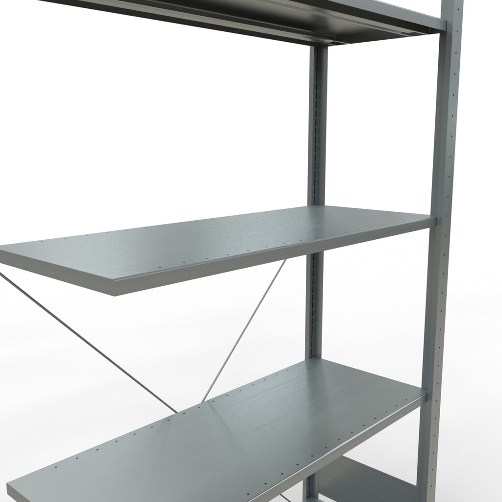 Productafbeelding nr. 5: LLegbordrek inhangsysteem, AV, VL 150 kg, verzinkt, hxbxd 2.000 x 1.000 x 400 mm