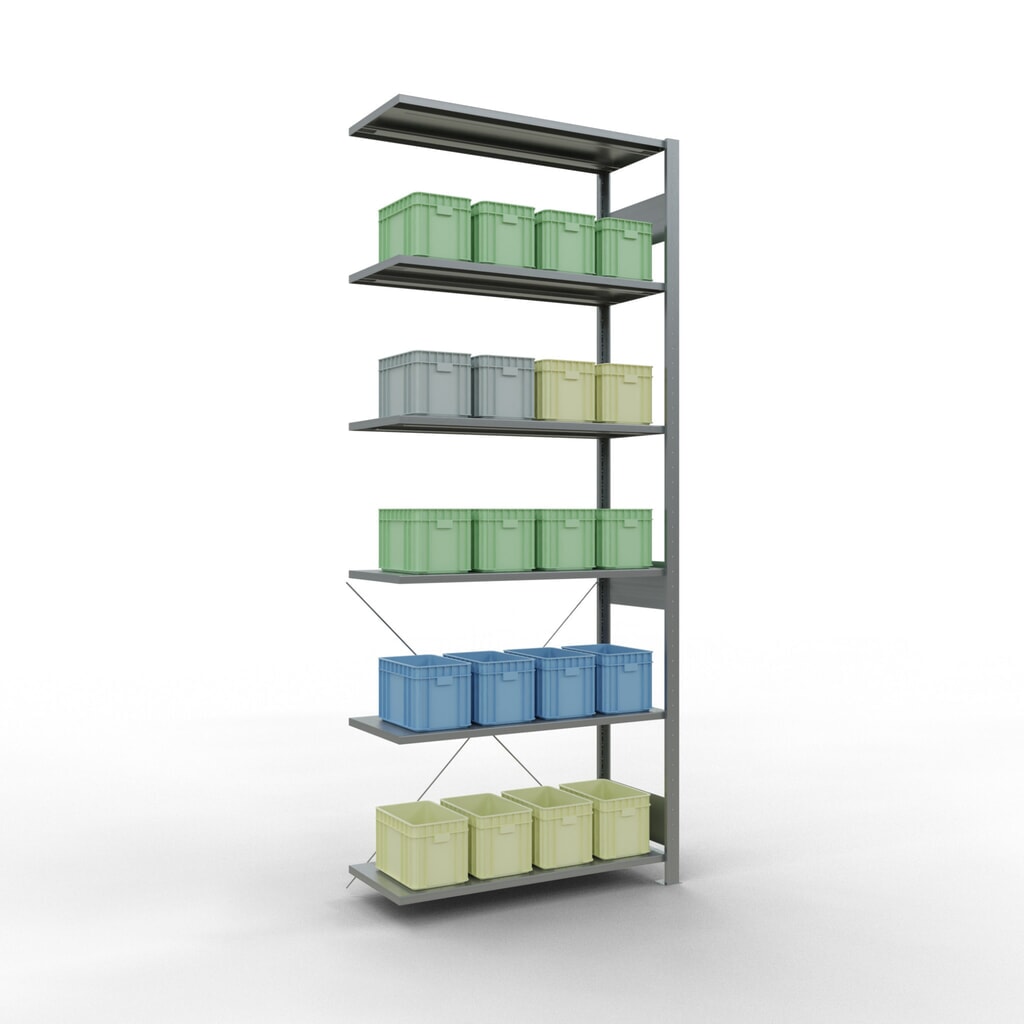 Productafbeelding nr. 3: LLegbordrek inhangsysteem, AV, VL 150 kg, verzinkt, hxbxd 2.500 x 1.000 x 400 mm