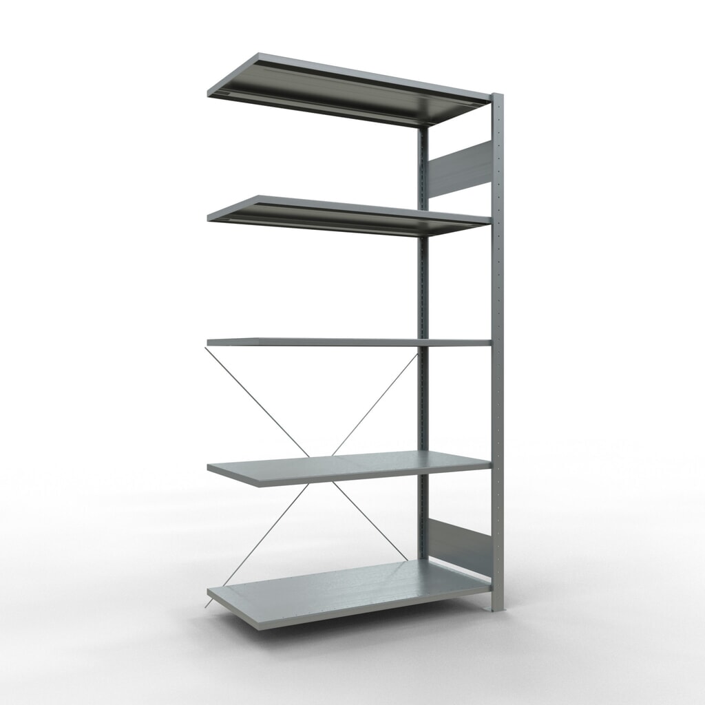 Product afbeelding: LLegbordrek inhangsysteem, AV, VL 150 kg, verzinkt, hxbxd 2.000 x 1.000 x 500 mm