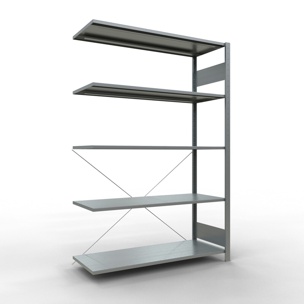 LLegbordrek inhangsysteem, AV, VL 150 kg, verzinkt, hxbxd 2.000 x 1.300 x 500 mm Product afbeelding: LLegbordrek inhangsysteem, AV, VL 150 kg, verzinkt, hxbxd 2.000 x 1.300 x 500 mm