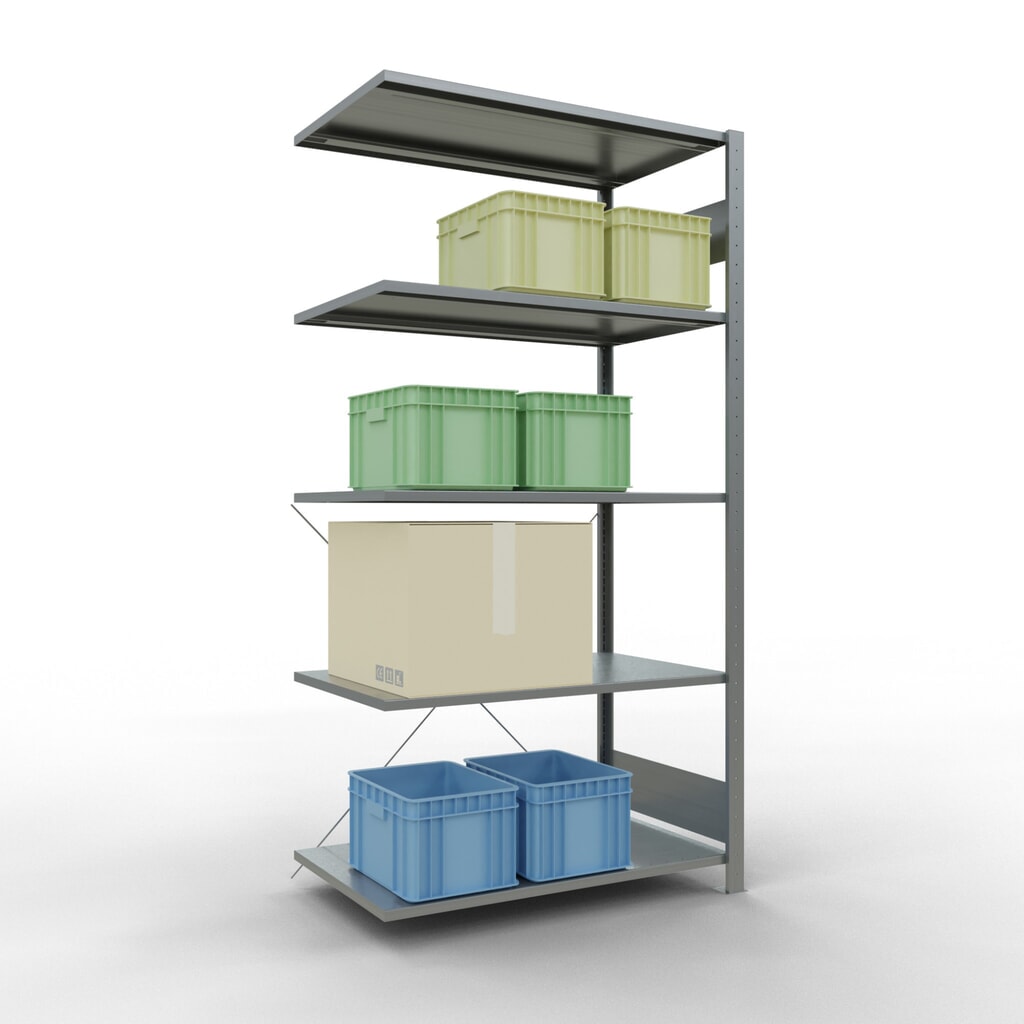 Productafbeelding nr. 3: LLegbordrek inhangsysteem, AV, VL 150 kg, verzinkt, hxbxd 2.000 x 1.000 x 600 mm