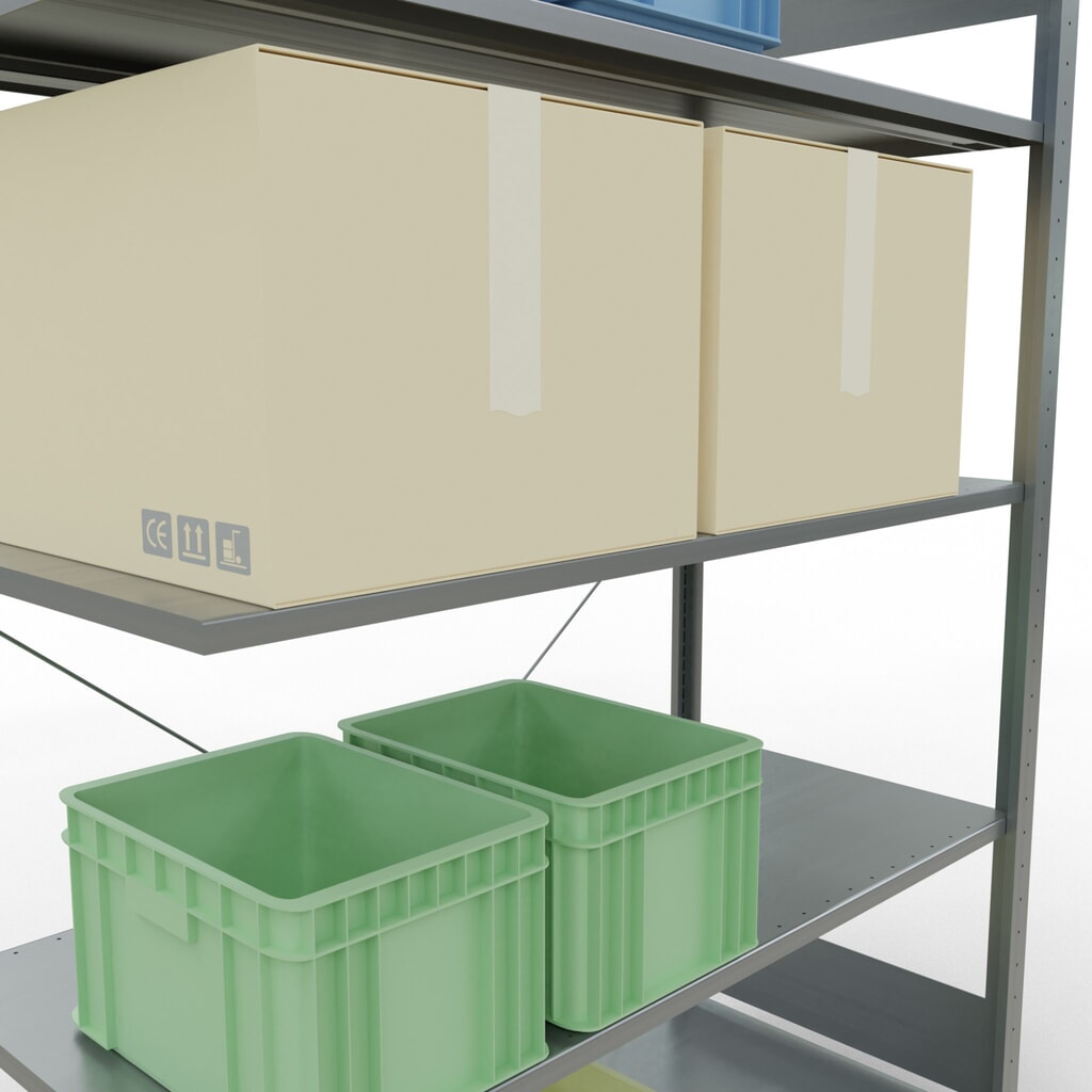 Productafbeelding nr. 4: LLegbordrek inhangsysteem, AV, VL 150 kg, verzinkt, hxbxd 2.000 x 1.300 x 600 mm