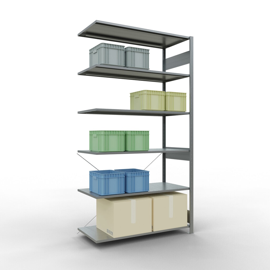 Productafbeelding nr. 3: LLegbordrek inhangsysteem, AV, VL 150 kg, verzinkt, hxbxd 2.500 x 1.300 x 600 mm