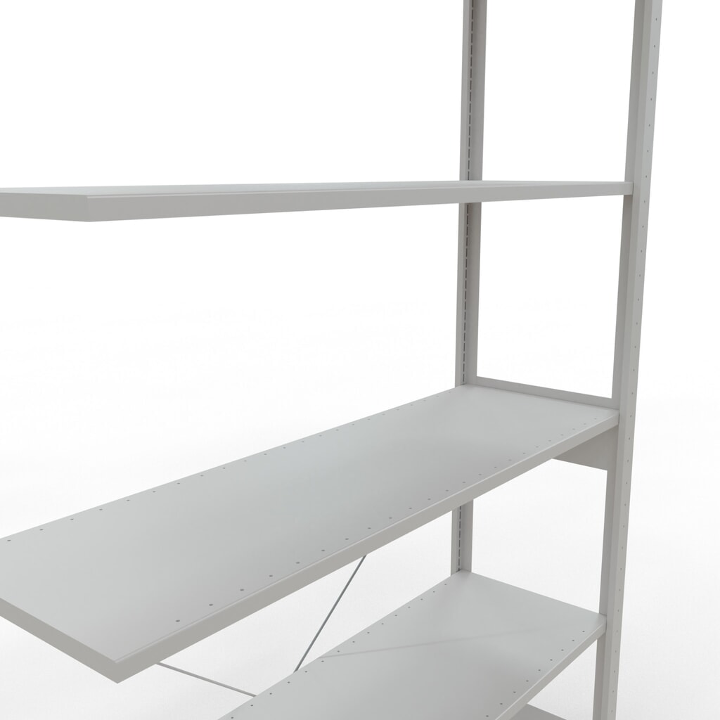 Productafbeelding nr. 5: Legbordrek SCHULTE, AE, VL 150 kg, lichtgrijs, hxbxd 2.500 x 1.300 x 400 mm