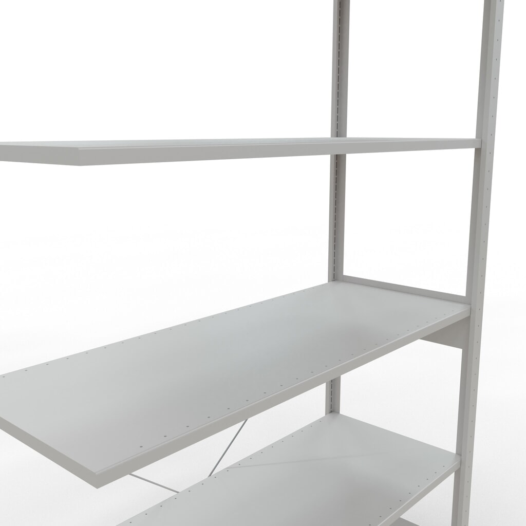 Productafbeelding nr. 5: Legbordrek SCHULTE, AE, VL 150 kg, lichtgrijs, hxbxd 2.500 x 1.300 x 500 mm