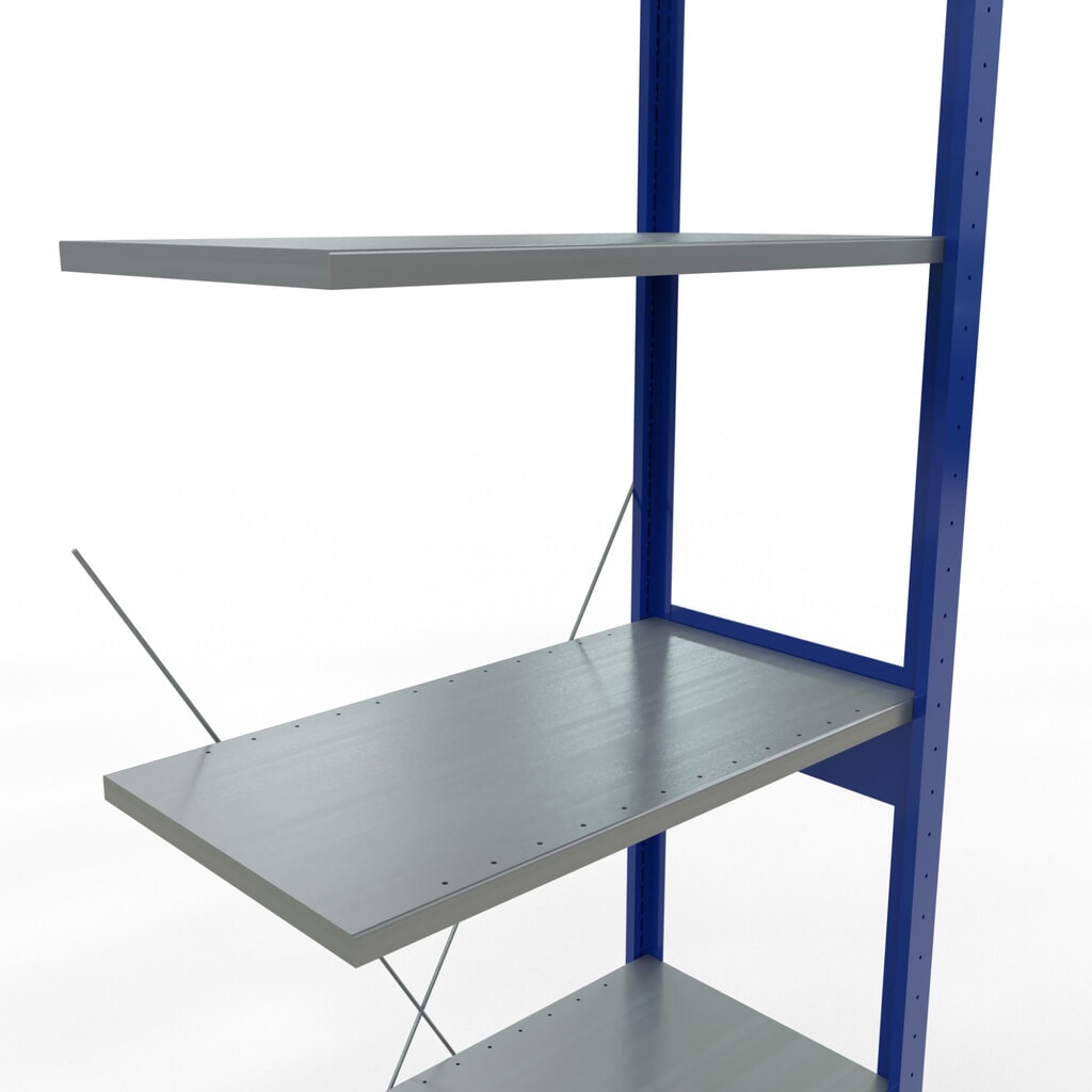 Legbordrek SCHULTE, AV, gentiaanblauw/verzinkt, VL 150 kg, hxbxd 2.500 x 750 x 400 mm Productafbeelding nr. 5: Legbordrek SCHULTE, AV, gentiaanblauw/verzinkt, VL 150 kg, hxbxd 2.500 x 750 x 400 mm