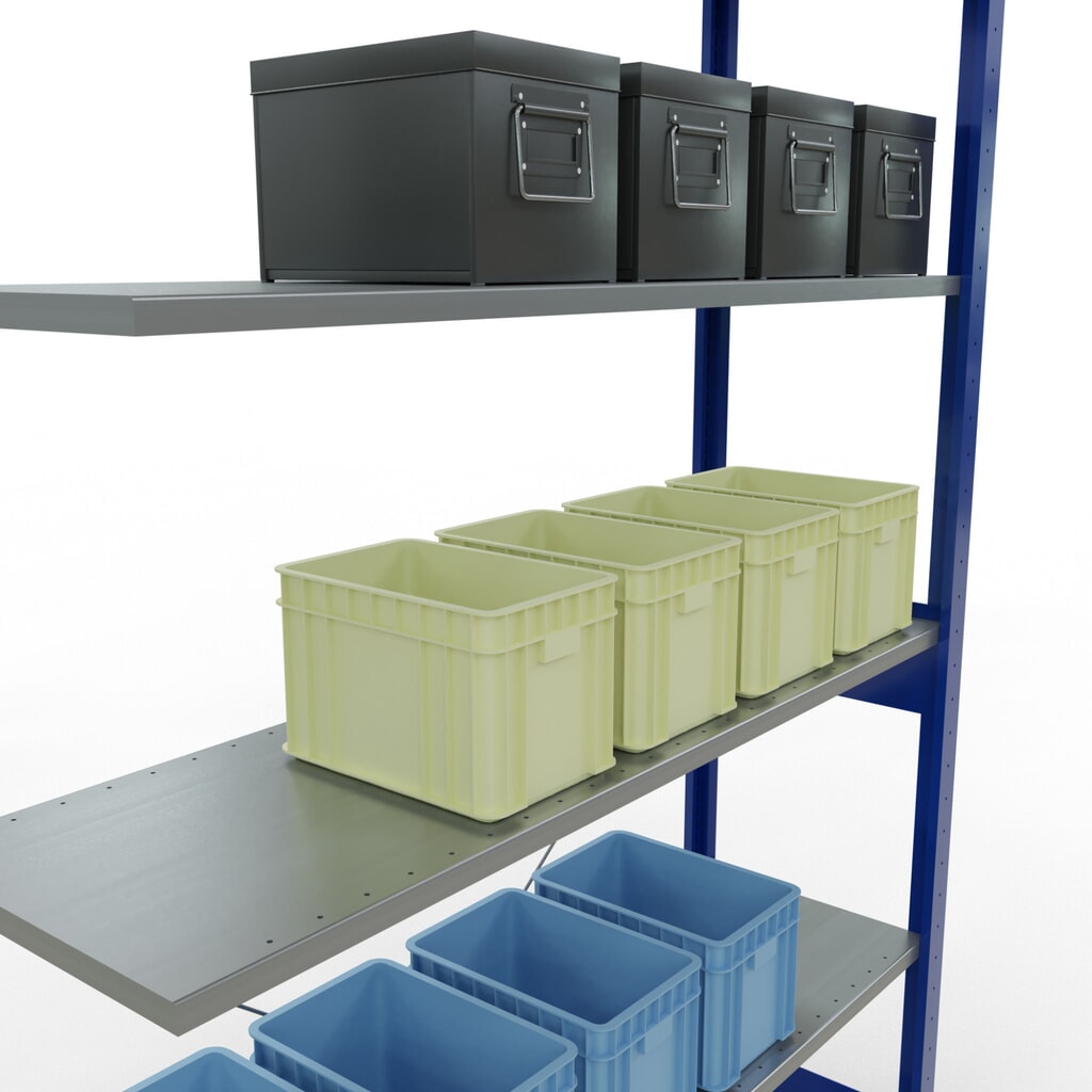 Productafbeelding nr. 4: Legbordrek SCHULTE, AV, gentiaanblauw/verzinkt, VL 150 kg, hxbxd 2.500 x 1.300 x 400 mm