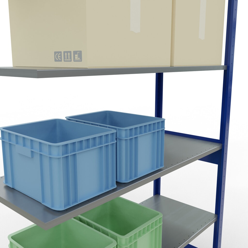 Productafbeelding nr. 4: Legbordrek SCHULTE, AV, gentiaanblauw/verzinkt, VL 150 kg, hxbxd 2.500 x 1.300 x 500 mm