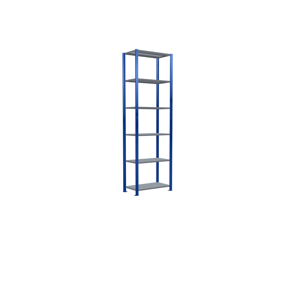 Legbordrek SCHULTE, gentiaanblauw / verzinkt, vaklast 150 kg, hxbxd 2.500 x 810 x 436 mm Productafbeelding nr. 2: Legbordrek SCHULTE, gentiaanblauw / verzinkt, vaklast 150 kg, hxbxd 2.500 x 810 x 436 mm