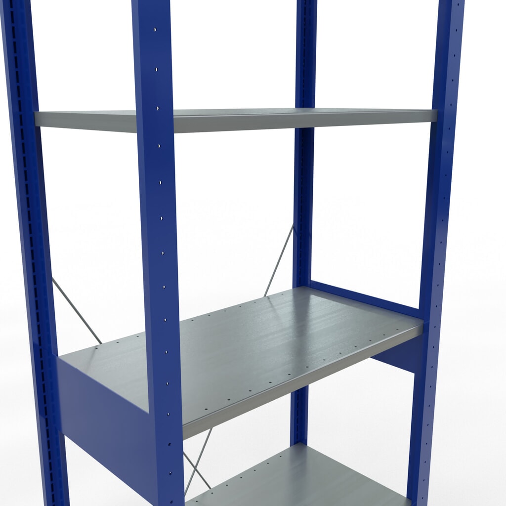 Productafbeelding nr. 5: Legbordrek SCHULTE, gentiaanblauw / verzinkt, vaklast 150 kg, hxbxd 2.500 x 810 x 436 mm