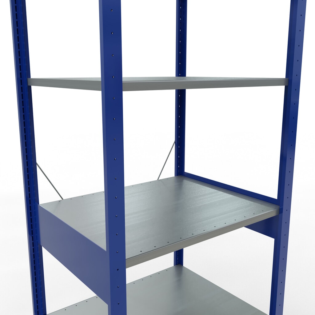 Productafbeelding nr. 5: Legbordrek SCHULTE, gentiaanblauw / verzinkt, vaklast 150 kg, hxbxd 2.500 x 810 x 636 mm