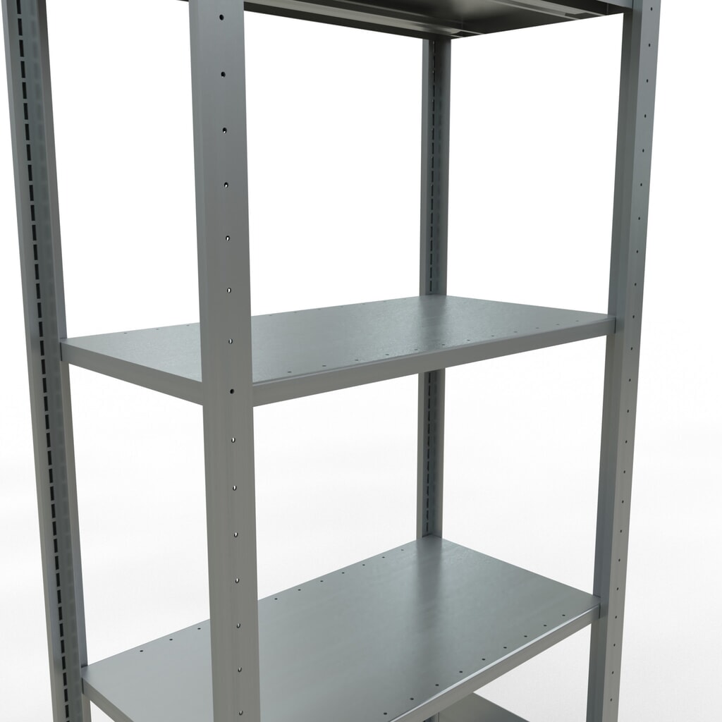 Productafbeelding nr. 4: Legbordrek SCHULTE, verzinkt, met 5 legborden van plaatstaal, vaklast 150 kg, hxbxd 2.000 x 810 x 436 mm