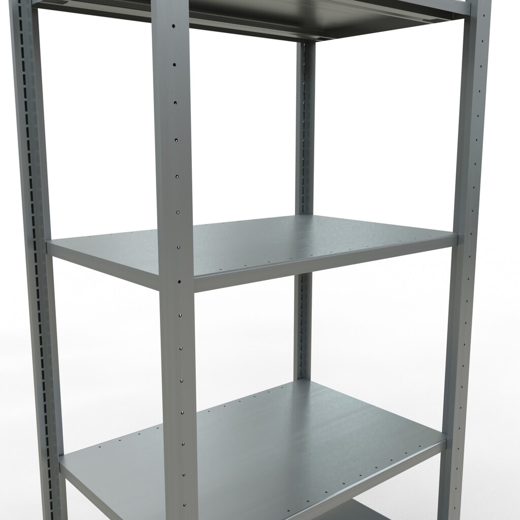 Productafbeelding nr. 4: Legbordrek SCHULTE, verzinkt, met 5 legborden van plaatstaal, vaklast 150 kg, hxbxd 2.000 x 810 x 536 mm