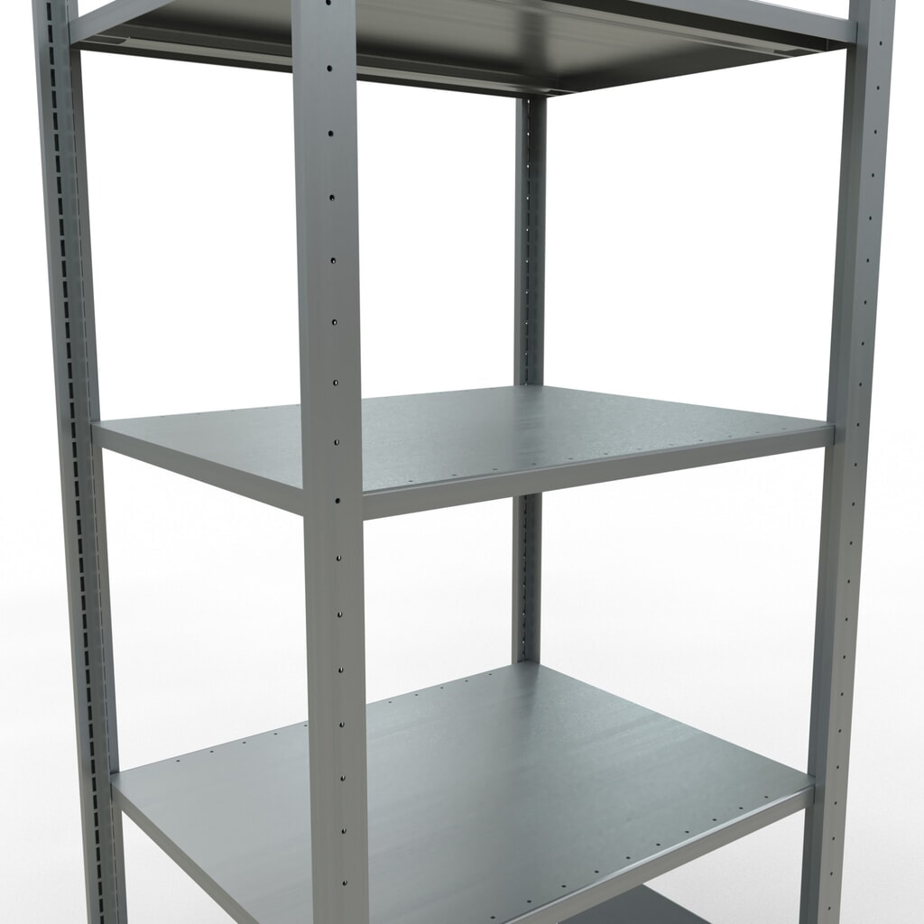 Productafbeelding nr. 4: Legbordrek SCHULTE, verzinkt, met 5 legborden van plaatstaal, vaklast 150 kg, hxbxd 2.000 x 810 x 636 mm