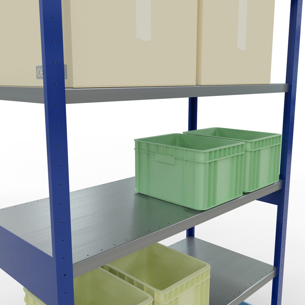Productafbeelding nr. 4: Legbordrek SCHULTE, gentiaanblauw / verzinkt, vaklast 250 kg, hxbxd 2.500 x 1.360 x 636 mm