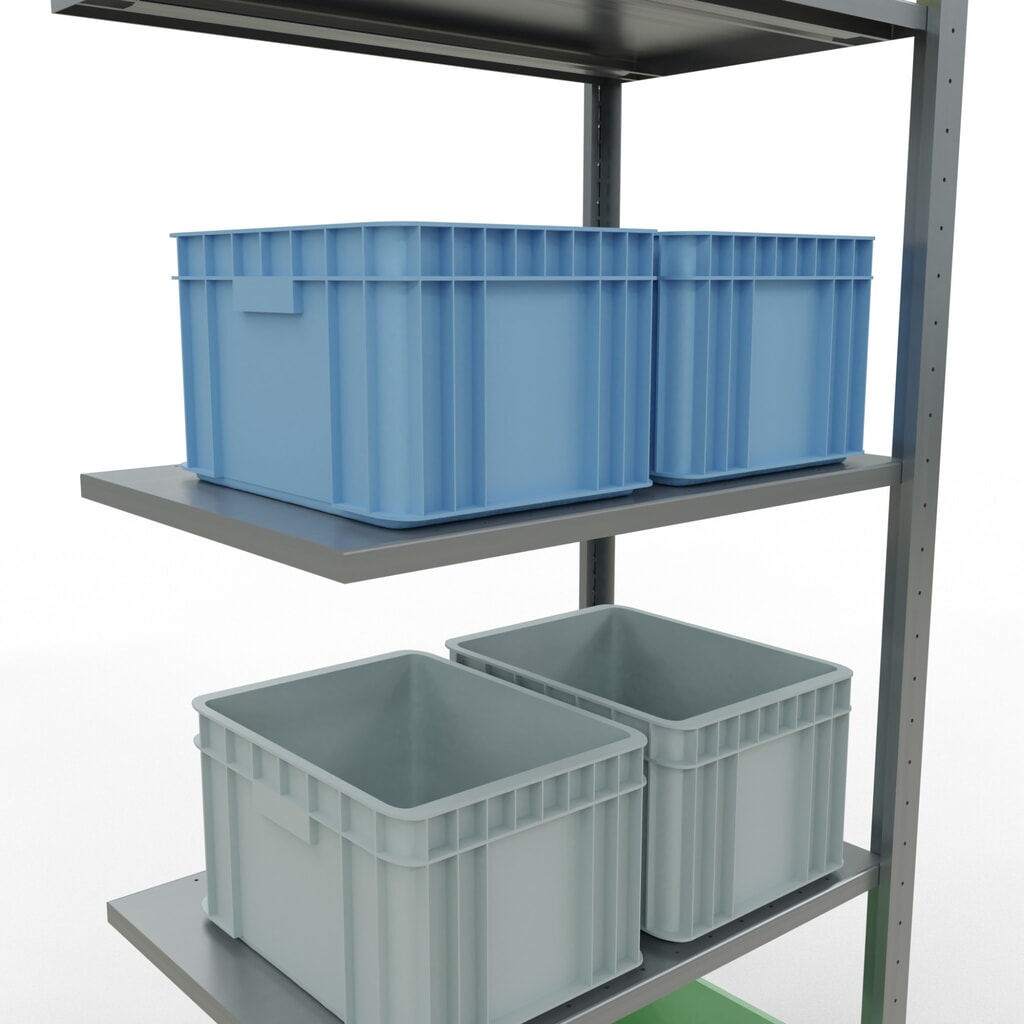 Productafbeelding nr. 3: Legbordrek SCHULTE met inhaaksysteem, AV, VL 150 kg, verzinkt, hxbxd 2.000 x 750 x 500 mm