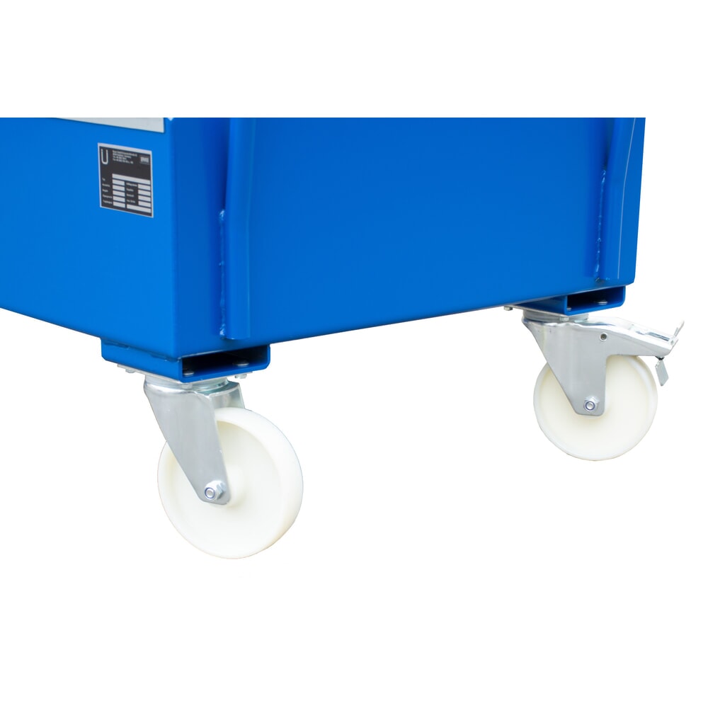 Productafbeelding nr. 3: Steinbock® lekbak van staal voor 200-liter-vaten, verrijdbaar, blauw