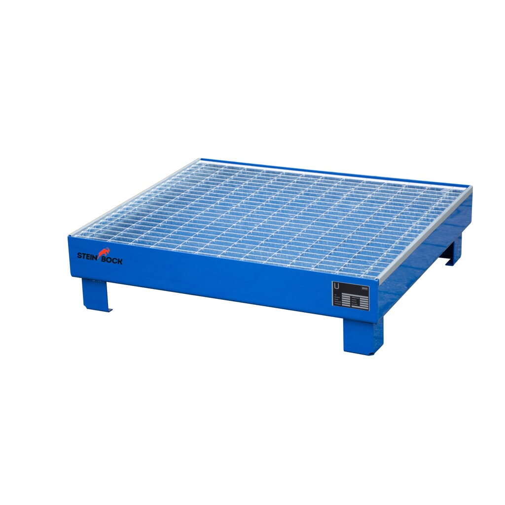 Steinbock® lekbak voor 4 vaten van 60 liter, inclusief rooster, blauw Product afbeelding: Steinbock® lekbak voor 4 vaten van 60 liter, inclusief rooster, blauw