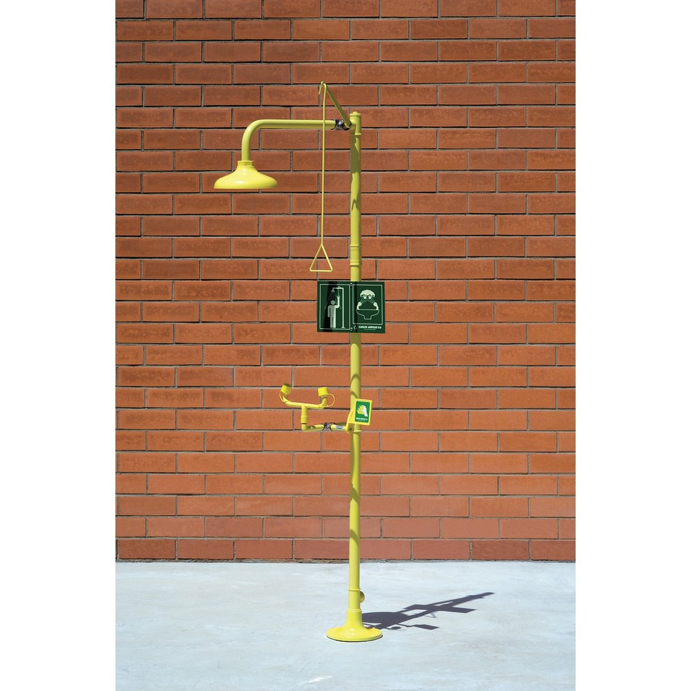 Product afbeelding: Lichaams- en oogdouche Erbstößer®, DIN EN 15154-1/-2/-5, staand model, kunststof douchekop / waterverdeler