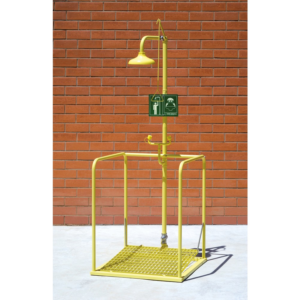 Product afbeelding: Lichaams- en oogdouchestation Erbstößer®, DIN EN 15154-5, kunststof douchekop