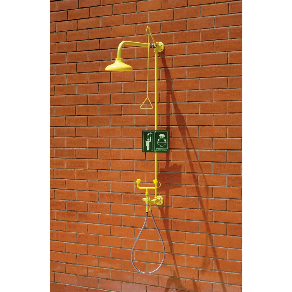 Product afbeelding: Lichaamsdouche en mobiele slangdouche Erbstößer®, DIN EN 15154-1/-2/-5, wandmontage, kunststof douchekop, 2 straalregelaars
