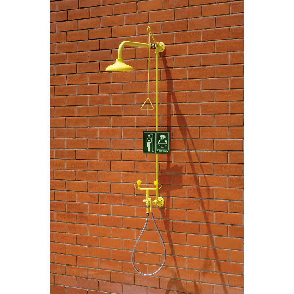 Product afbeelding: Lichaamsdouche en mobiele slangdouche Erbstößer®, DIN EN 15154-1/-2/-5, wandmontage, kunststof douchekop, 2 straalregelaars