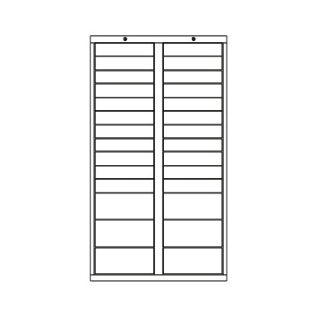 Productafbeelding nr. 4: Lichte ladekast PAVOY, glijgeleiding, laden 30x100 + 2x200 mm, breedte 1.000 mm, vuurrood, lichtgrijs