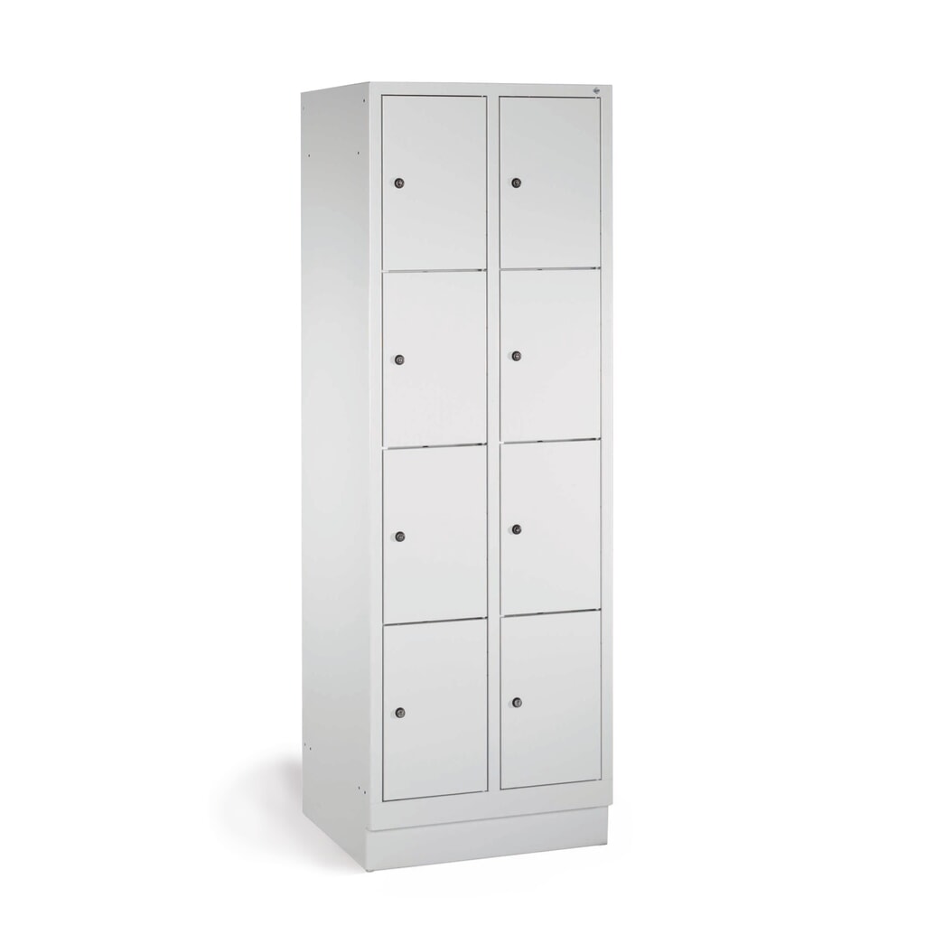 Productafbeelding nr. 2: Locker PAVOY met cilinderslot, 2 x 2 vakken, hxbxd 855 x 630 x 500 mm, lichtgrijs, lichtgrijs