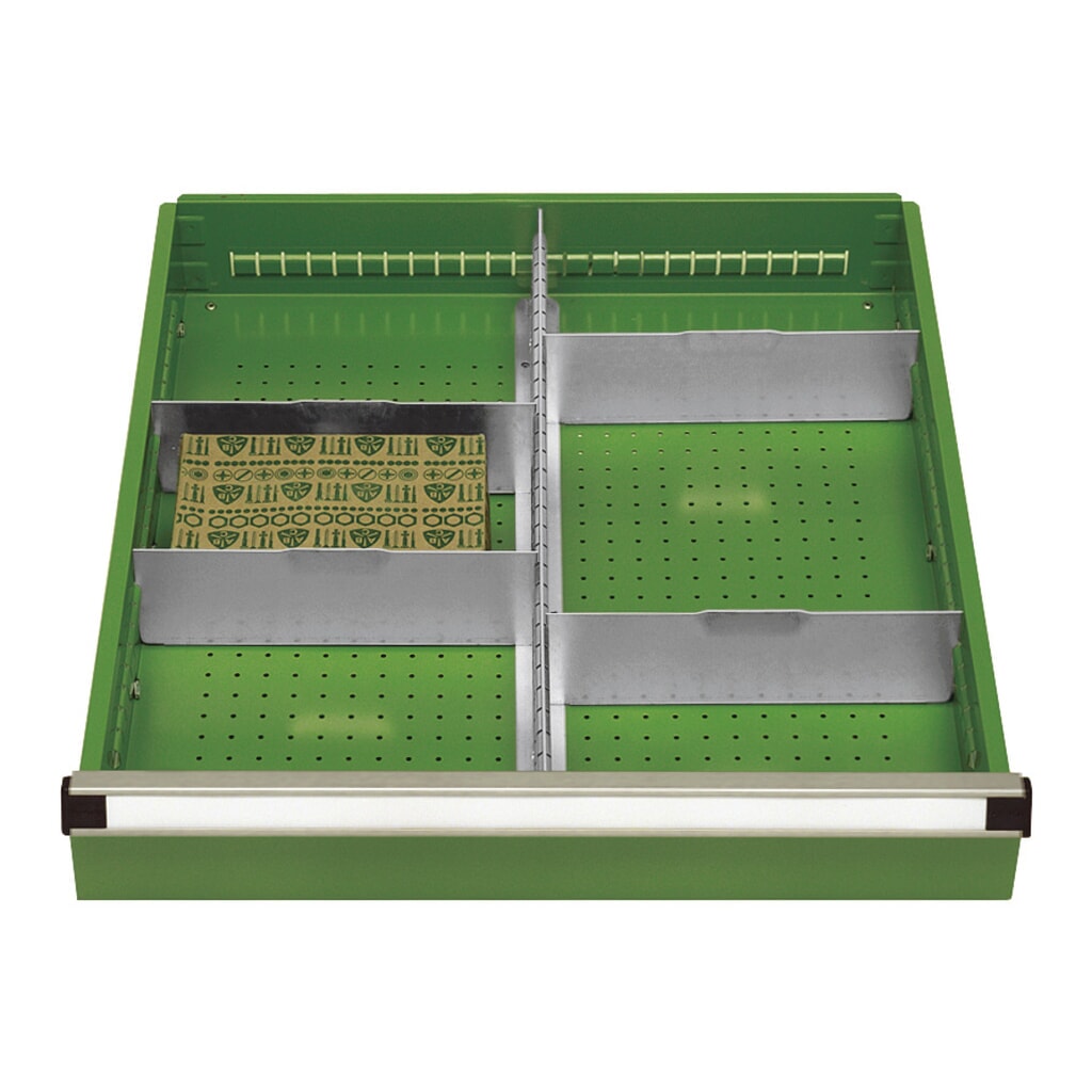 Product afbeelding: LOKOMA Ladeverdeler voor mobiele werkbanken Premium, 1 sleufwand, fronthoogte 150-175 mm