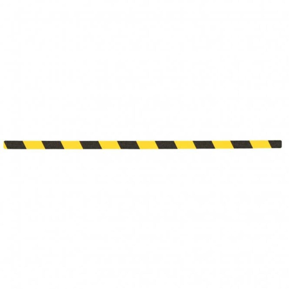 Product afbeelding: m2-antisliplaag™ waarschuwingsmarkering, 10 stuks, lxb 800 x 25 mm, geel-zwart