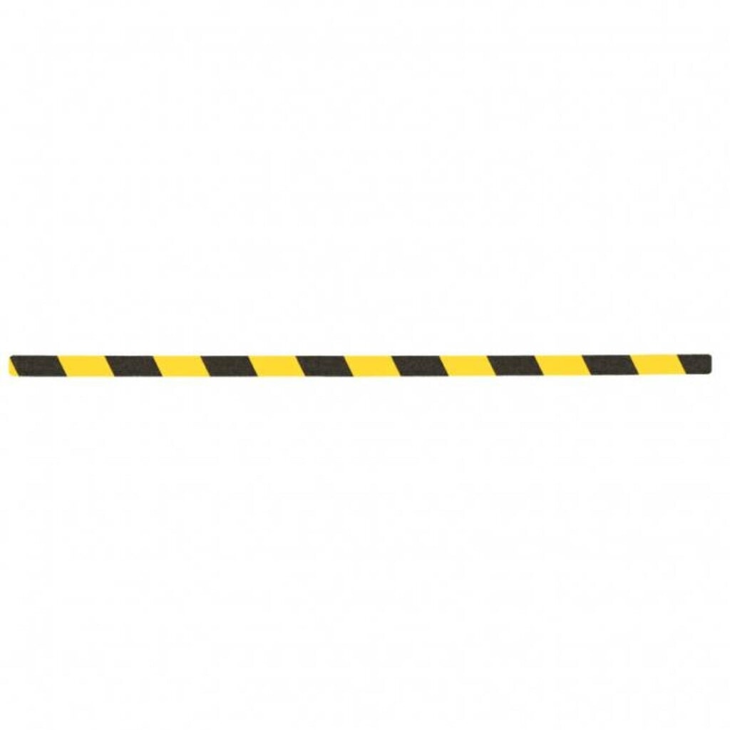 Product afbeelding: m2-antisliplaag™ waarschuwingsmarkering, 10 stuks, lxb 800 x 25 mm, geel-zwart
