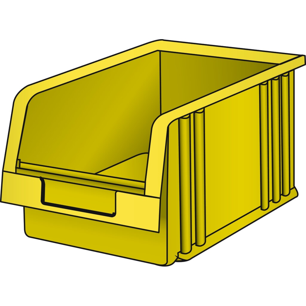 Magazijnbak LISTA, (bxdxh) 149x231x125 mm, maat 4