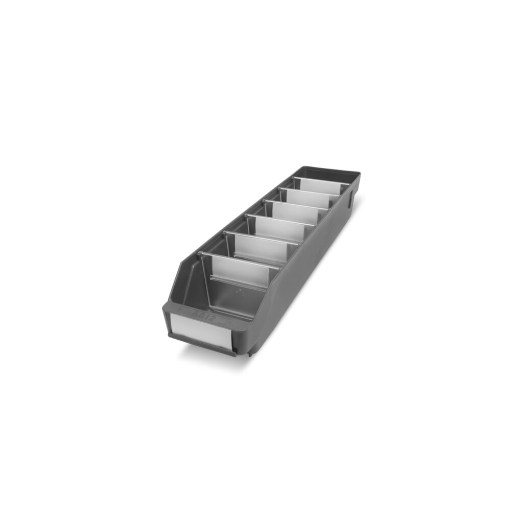 Magazijnbakken met inkijkopening, bxd 120 x 500 mm, rood Product afbeelding: Magazijnbakken met inkijkopening, bxd 120 x 500 mm, rood