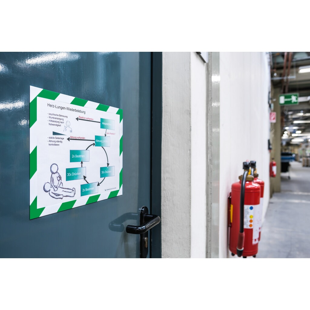 Magnetisch frame DURABLE DURAFRAME® Security, DIN A4, groen/wit Productafbeelding nr. 7: Magnetisch frame DURABLE DURAFRAME® Security, DIN A4, groen/wit