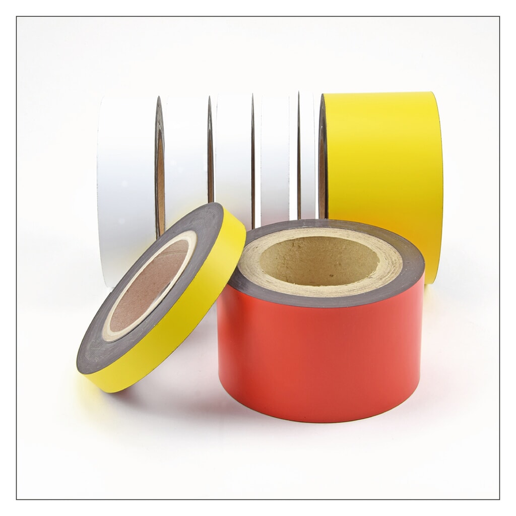 Magnetische te beschrijven labels, rol, hoogte 30 mm, rood Productafbeelding nr. 2: Magnetische te beschrijven labels, rol, hoogte 30 mm, rood