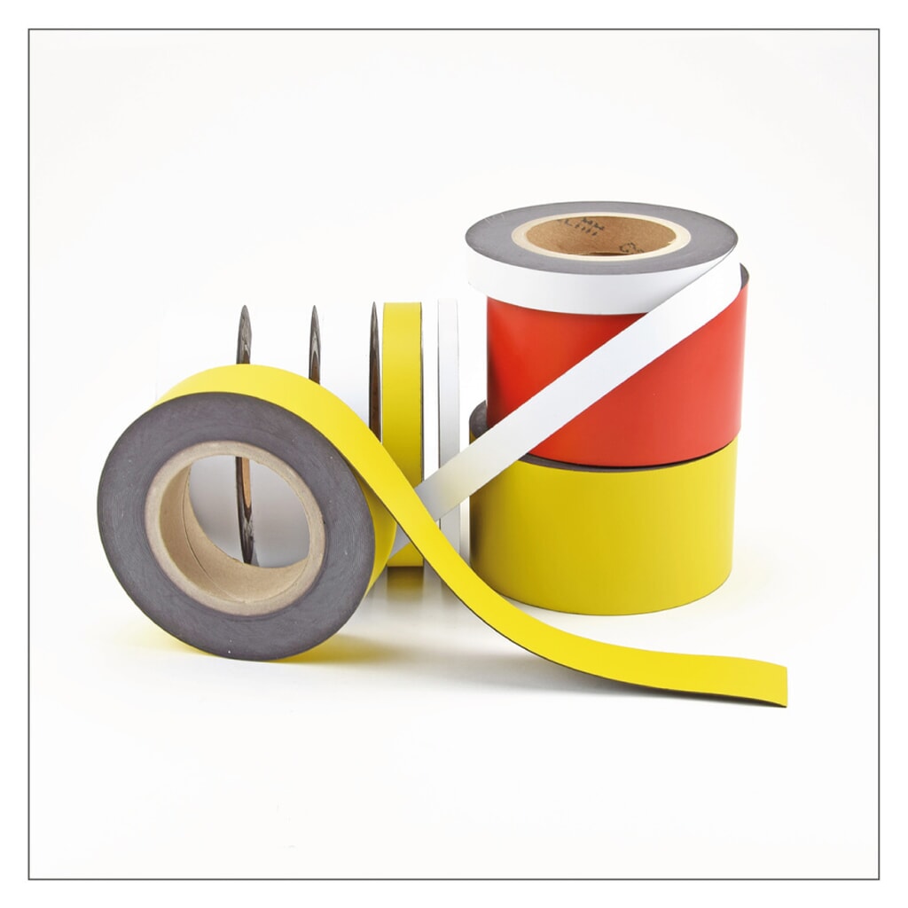 Magnetische te beschrijven labels, rol, hoogte 30 mm, rood Productafbeelding nr. 3: Magnetische te beschrijven labels, rol, hoogte 30 mm, rood