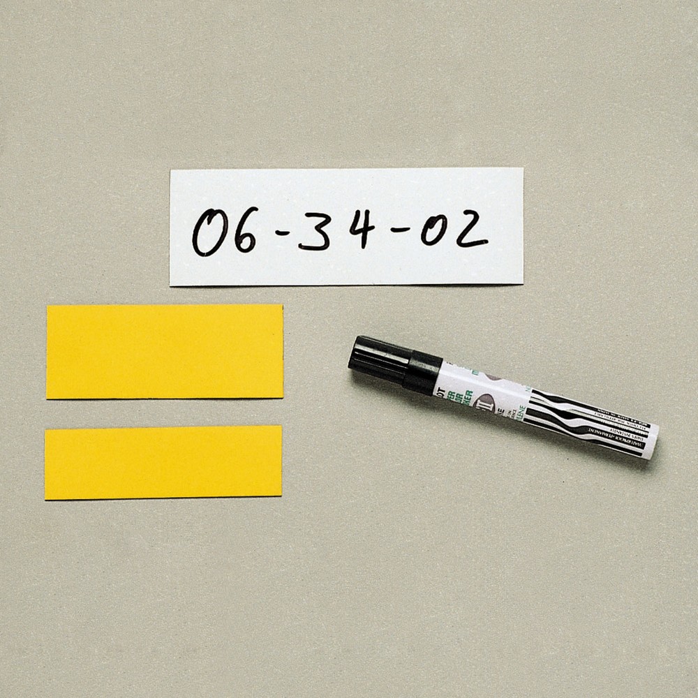 Product afbeelding: Magneetplaatjes om zelf te beschrijven, 50 plaatjes, breedte 30 mm, wit