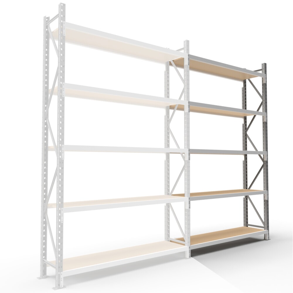 Product afbeelding: ManOrga Grootvakrek, met spaanplaten, AF, H x B x D 3.000 x 2.700 x 800 mm