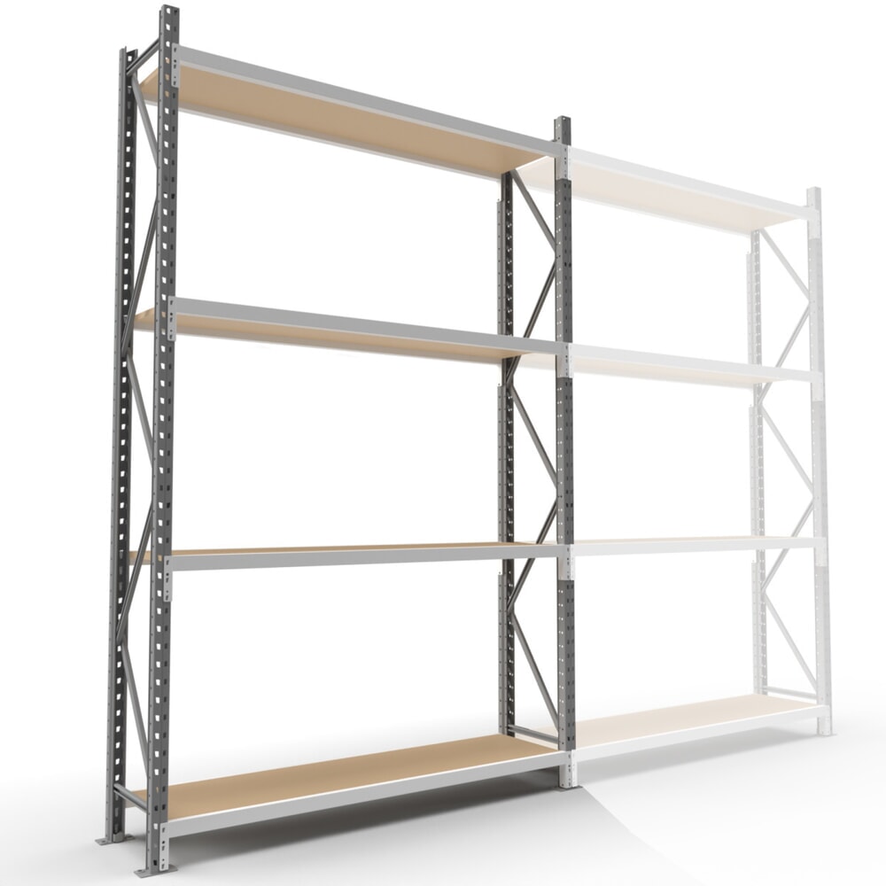 Product afbeelding: ManOrga Grootvakrek, met spaanplaten, GF, H x B x D 2.500 x 1.800 x 600 mm