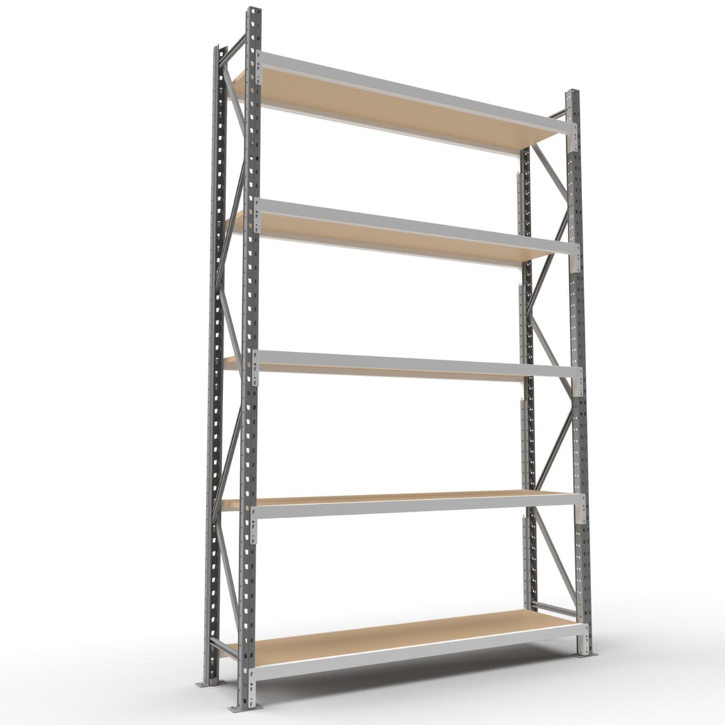 Product afbeelding: ManOrga Grootvakrek, met spaanplaten, GF, H x B x D 3.000 x 2.700 x 800 mm