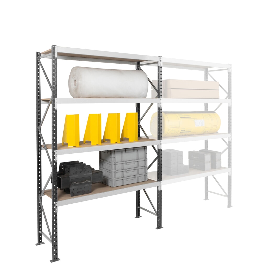 Productafbeelding nr. 6: ManOrga Grootvakrek, met staalpanelen, AF, H x B x D 2.500 x 1.800 x 600 mm