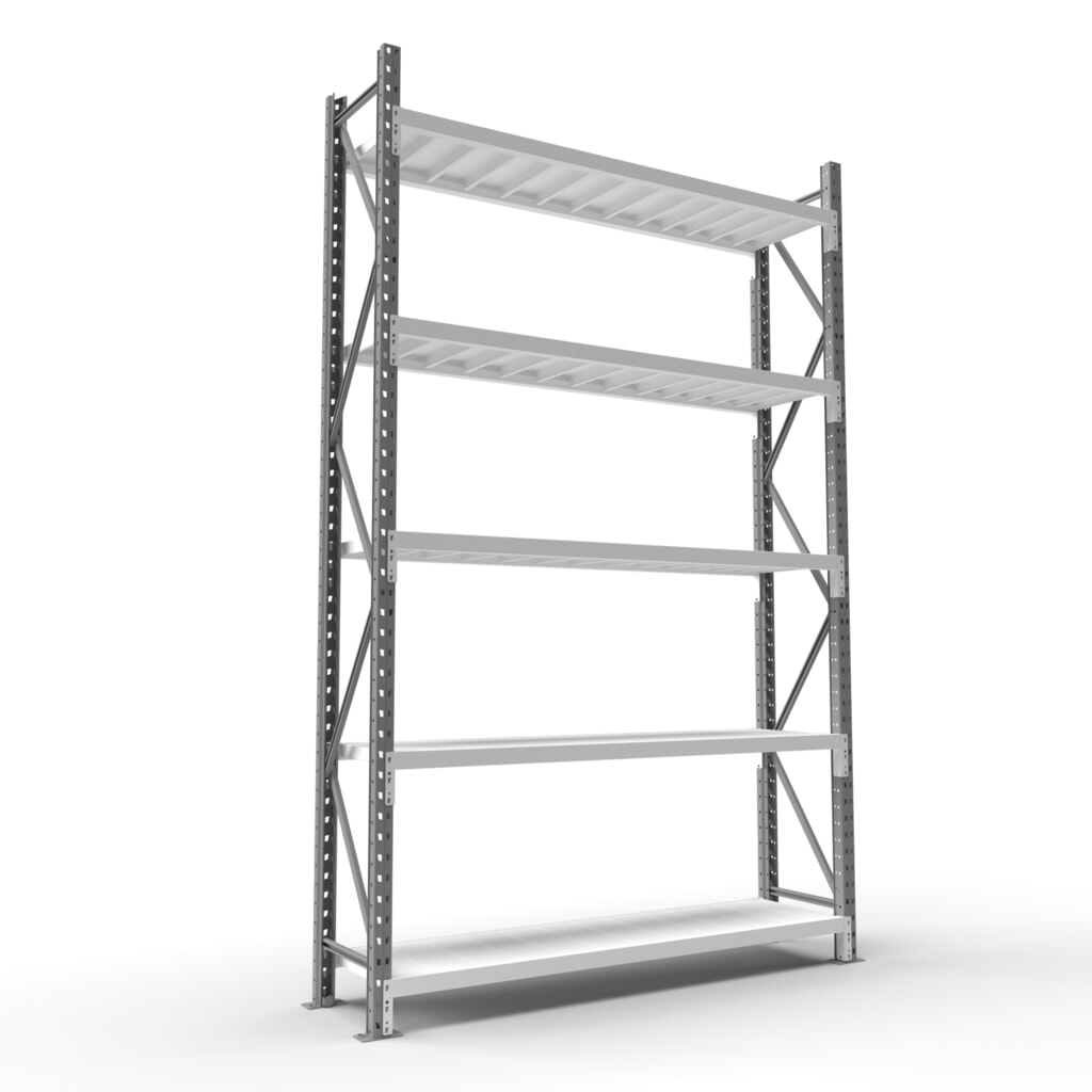 Product afbeelding: ManOrga Grootvakrek, met staalpanelen, GF, H x B x D 3.000 x 1.800 x 600 mm