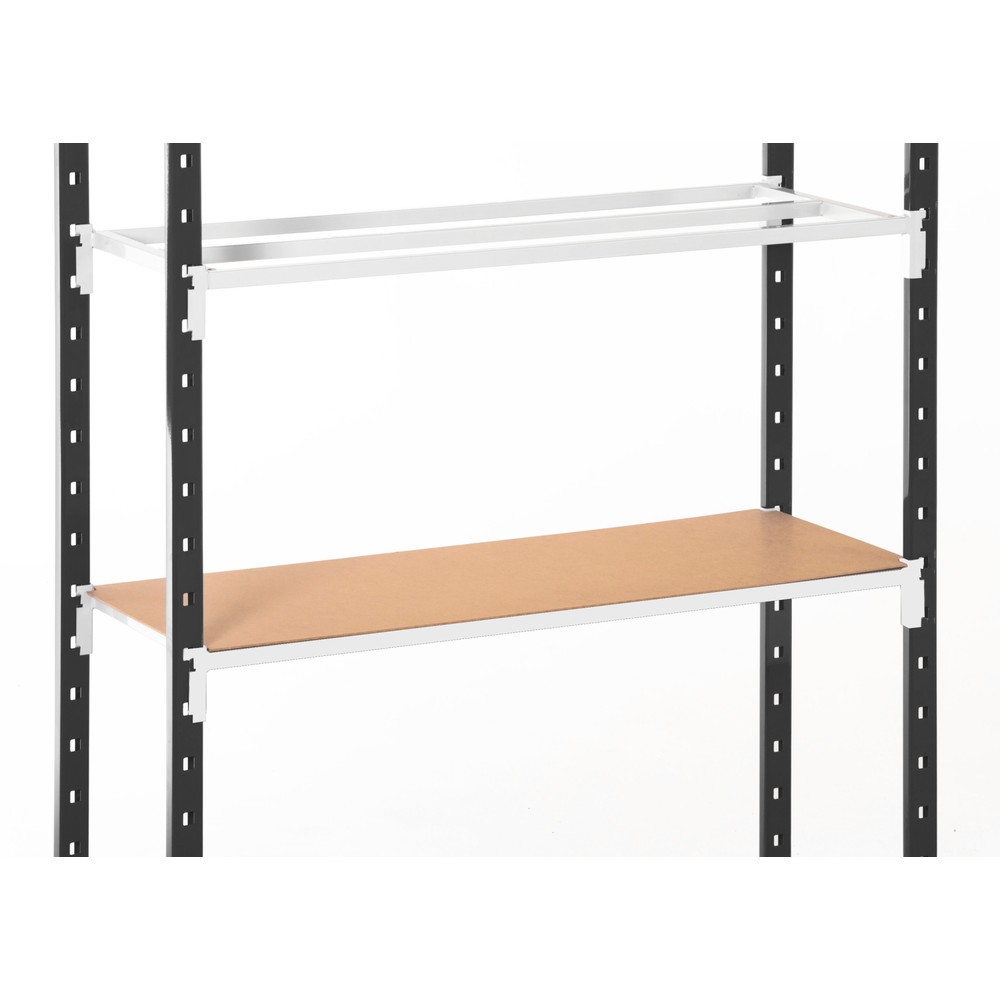 Product afbeelding: ManOrga Legbord voor legbordrek, grafietgrijs/lichtgrijs, vaklast 71 kg, B x D 1.500 x 300 mm