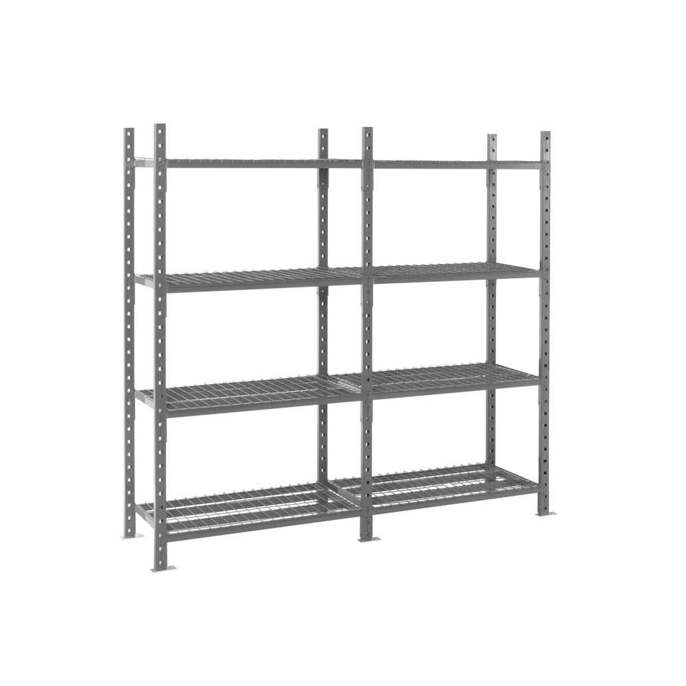 Productafbeelding nr. 7: ManOrga Legbordrek, AF, met roosterlegborden, vaklast 500 kg, H x B x D 2.000 x 1.010 x 500 mm