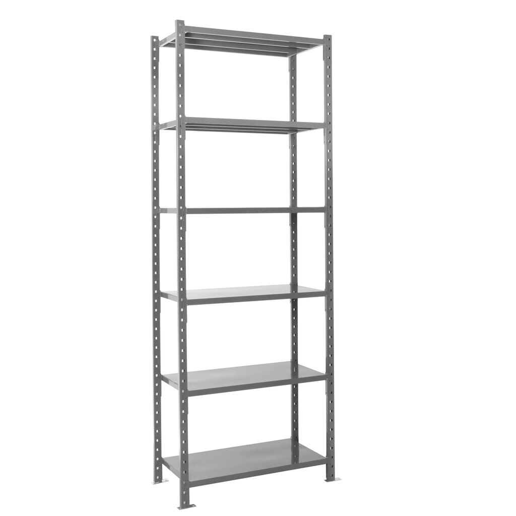 Productafbeelding nr. 8: Legbordrek ManOrga, grafietgrijs, met legborden van plaatstaal, vaklast 500 kg, hxbxd 3.000 x 1.050 x 510 mm